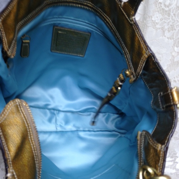 Coach Gold Vernis Enamel Shoulder Bag - Picture 11 of 13